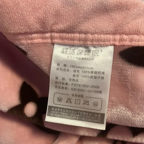 Huge reversible heavy thick flower fashion blanket 60in x 78in Louis - Picture 5 of 6